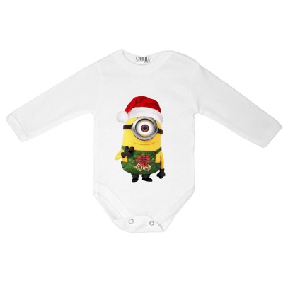 Carra Christmas Minion бебешко боди